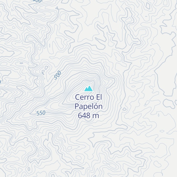 Map of Cerro El Papelón