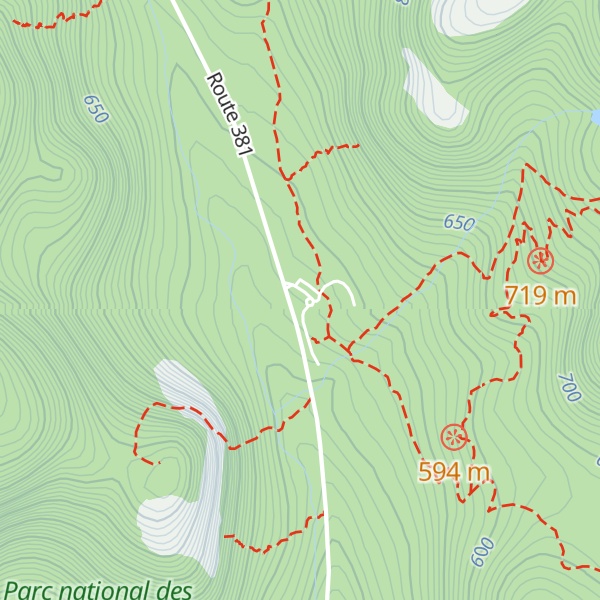 Map of Centre d'accueil du Mont du Lac des Cygnes