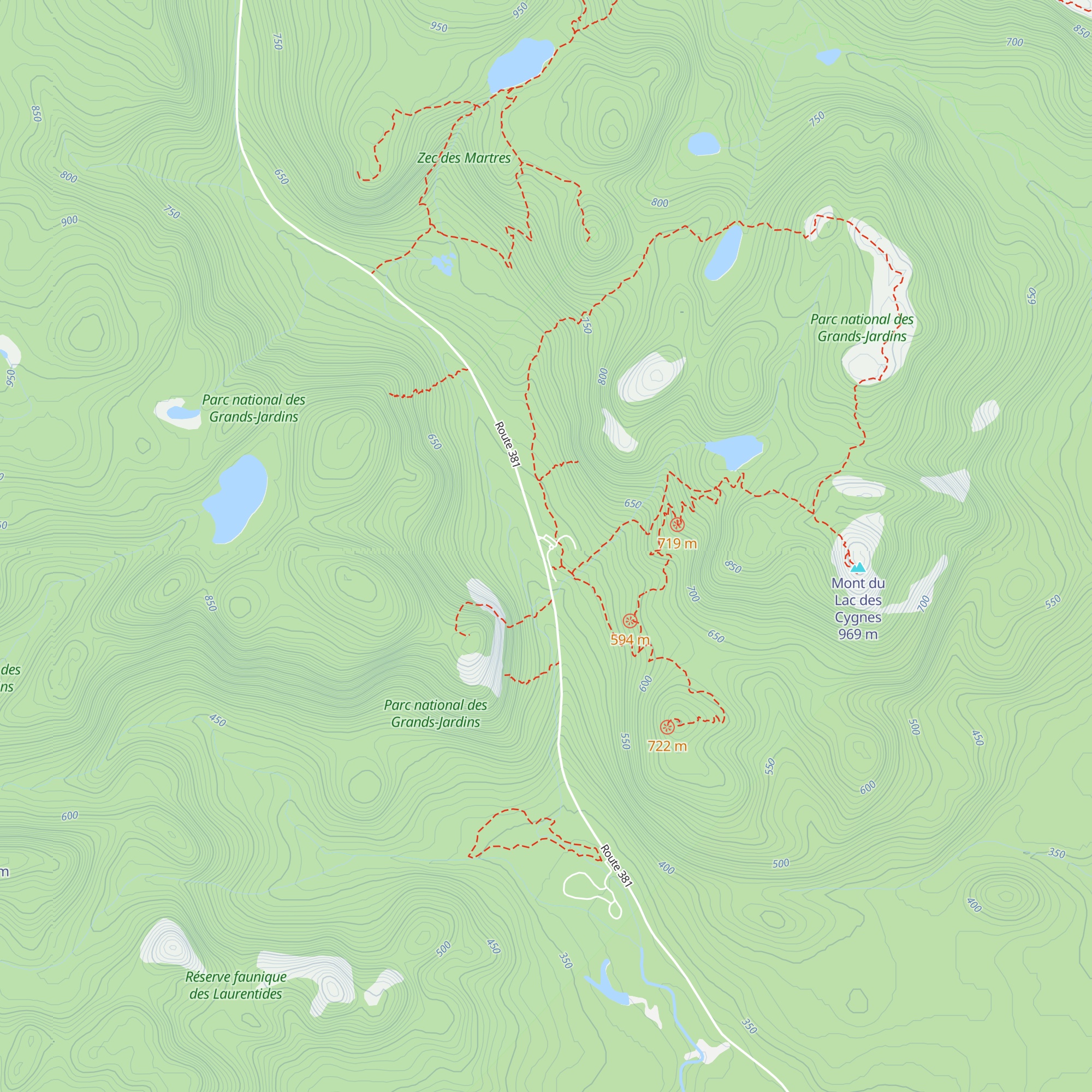 Centre d'accueil du Mont du Lac des Cygnes map