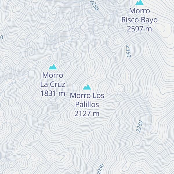 Map of Morro Los Palillos