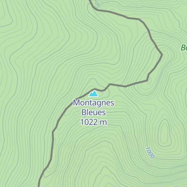 Map of Montagnes Bleues