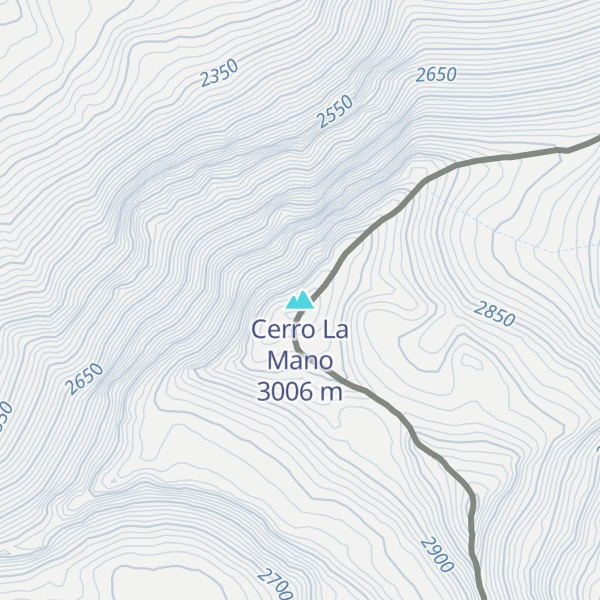 Map of Cerro La Mano