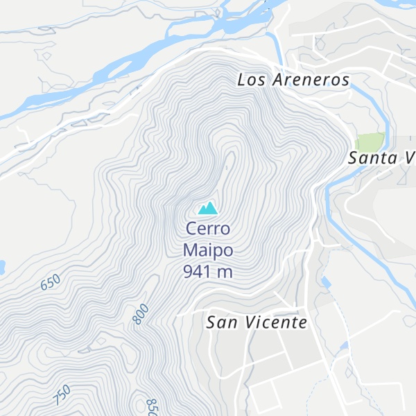 Map of Cerro Maipo