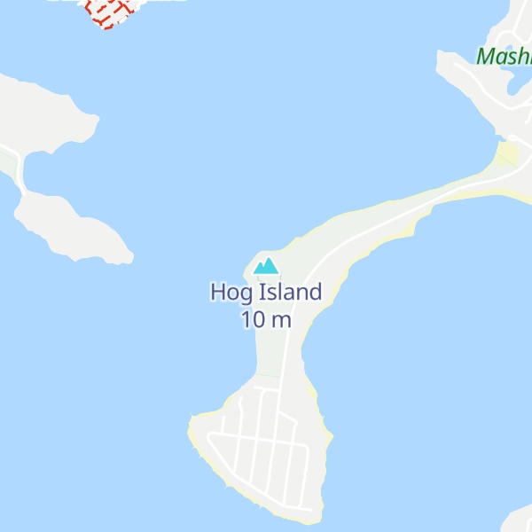 Map of Hog Island