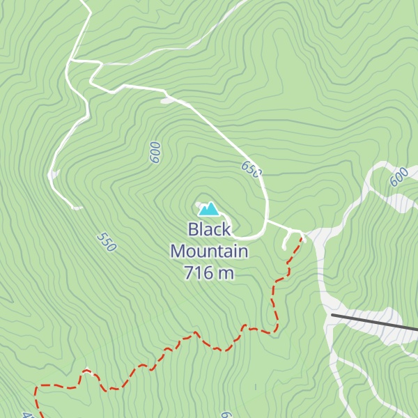 Map of Black Mountain