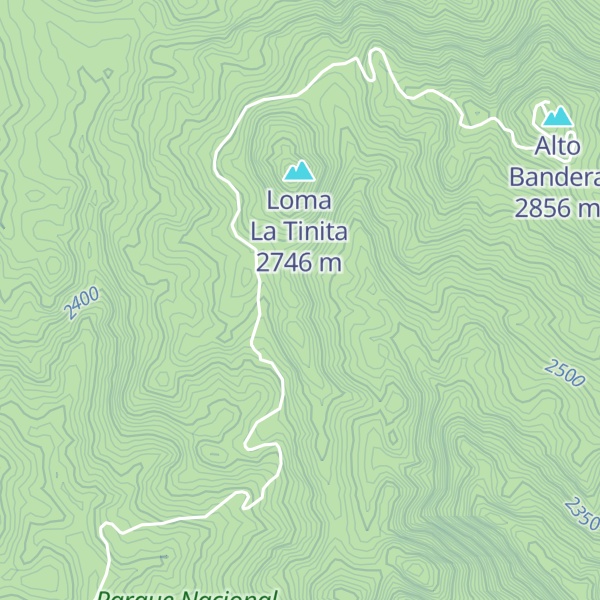 Map of Cerro Los Mochos