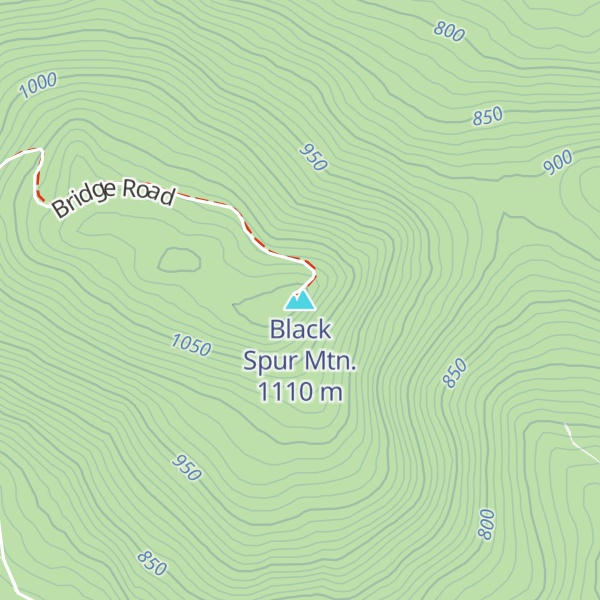 Map of Black Spur Mtn.