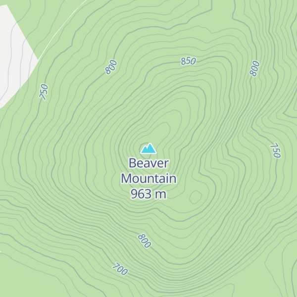 Map of Beaver Mountain