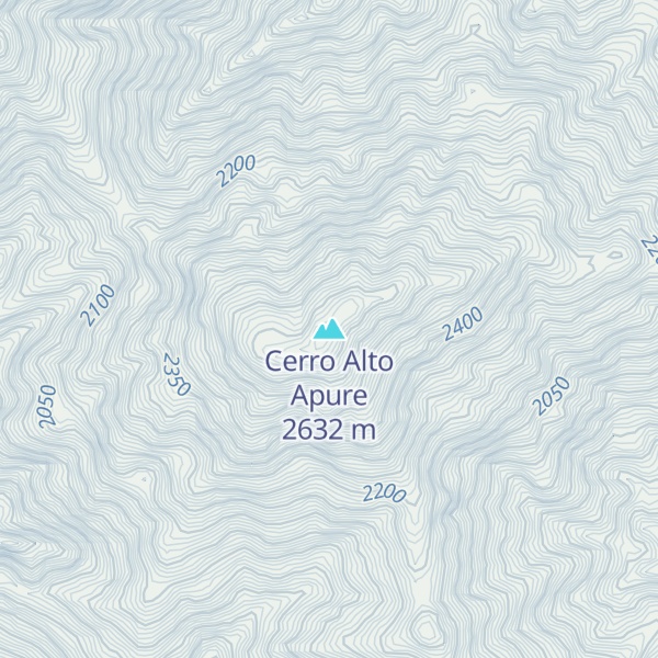 Map of Cerro Alto Apure