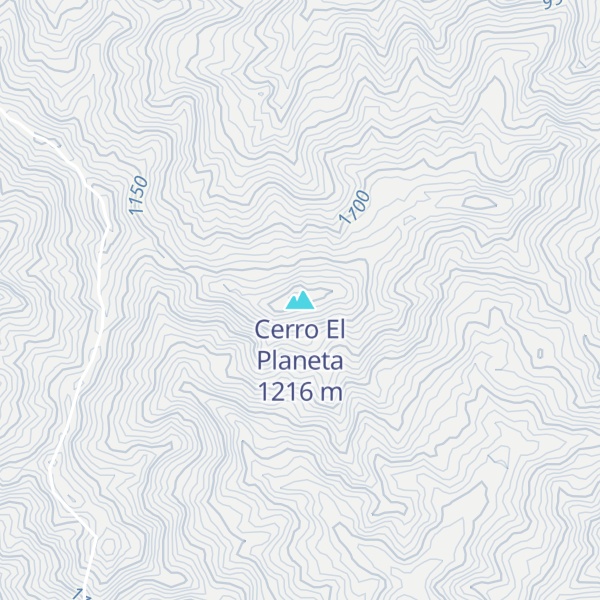 Map of Cerro El Planeta