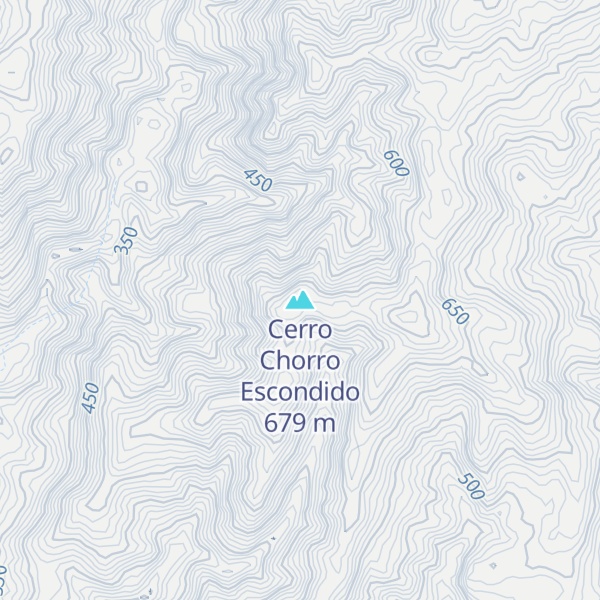 Map of Cerro Chorro Escondido