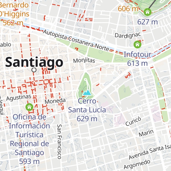 Map of Castillo Hidalgo