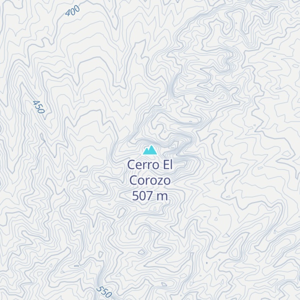 Map of Cerro El Corozo
