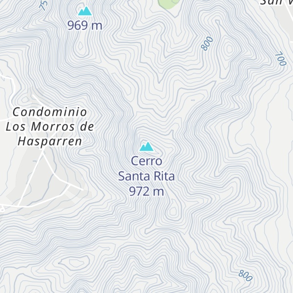 Map of Cerro Santa Rita