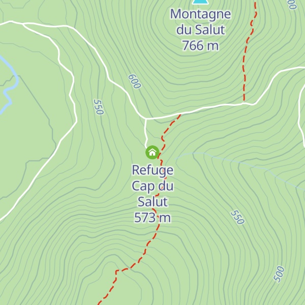 Map of Refuge Cap du Salut