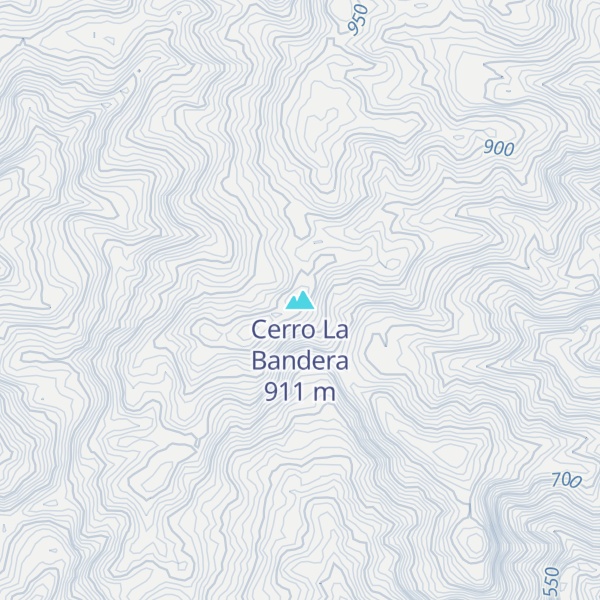 Map of Cerro La Bandera