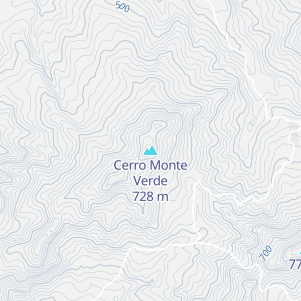 Map of Cerro Monte Verde