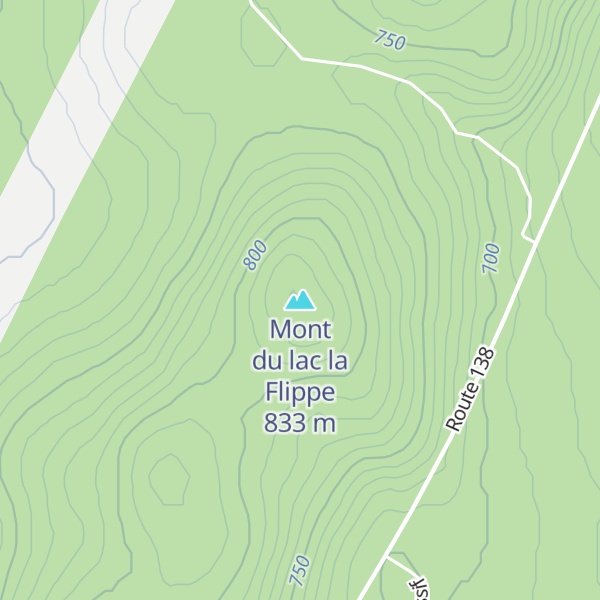 Map of Mont du lac la Flippe