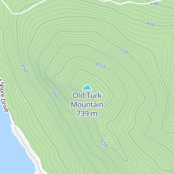 Map of Old Turk Mountain