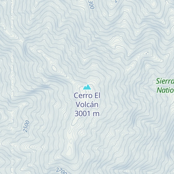 Map of Cerro El Volcán