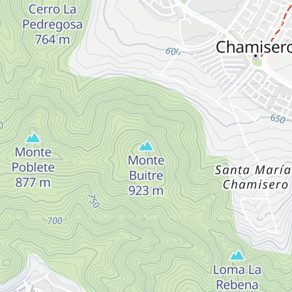 Map of Monte Buitre