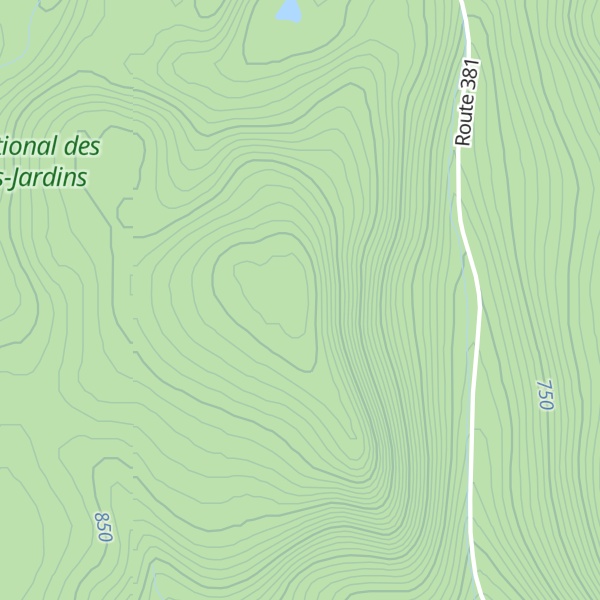Map of Mont Jean-Palardy