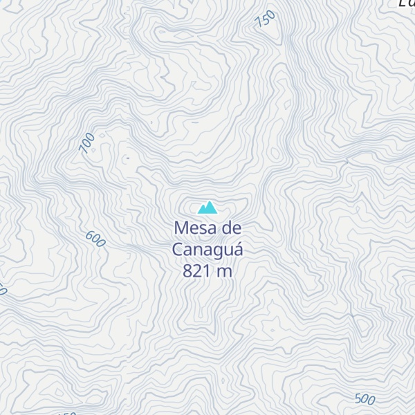 Map of Mesa de Canaguá