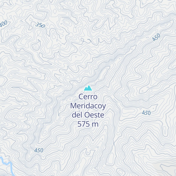 Map of Cerro Meridacoy del Oeste