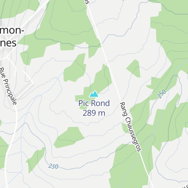 Map of Pic Rond