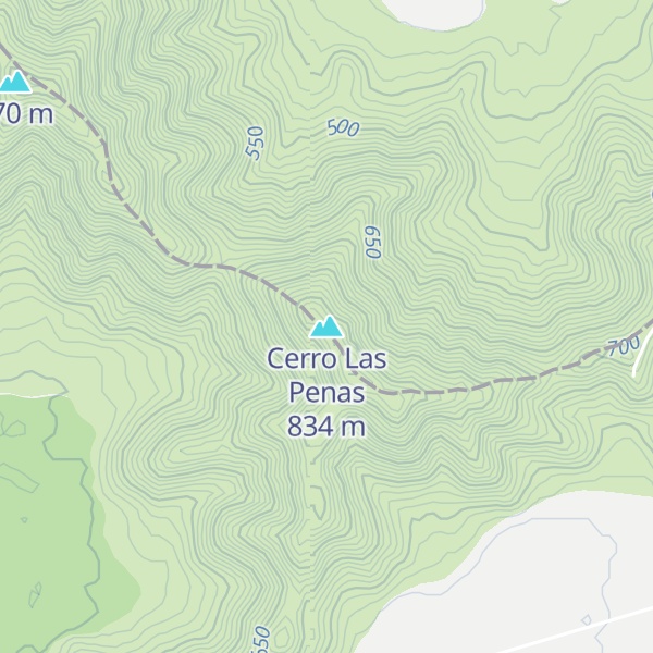Map of Cerro Las Penas