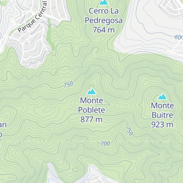 Map of Monte Poblete