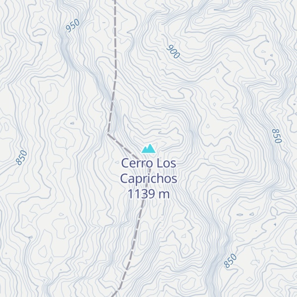 Map of Cerro Los Caprichos