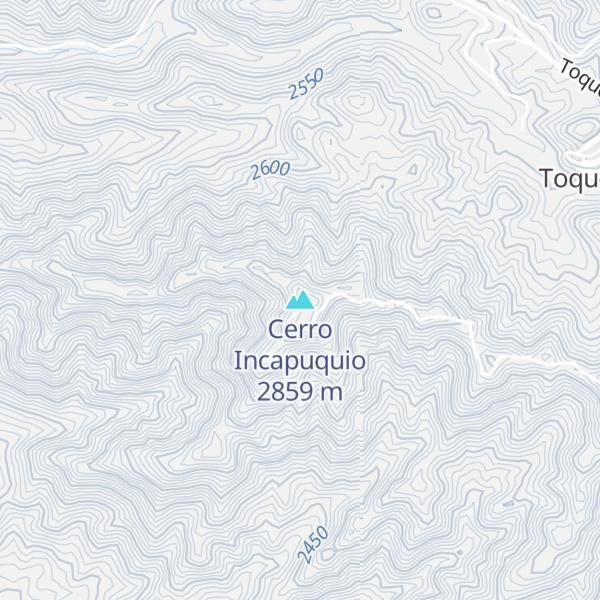 Map of Cerro Incapuquio