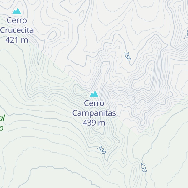 Map of Cerro Campanitas