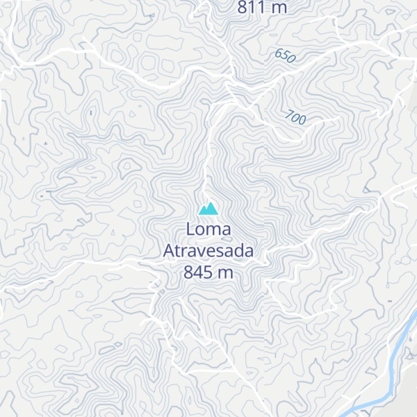 Map of Loma Atravesada