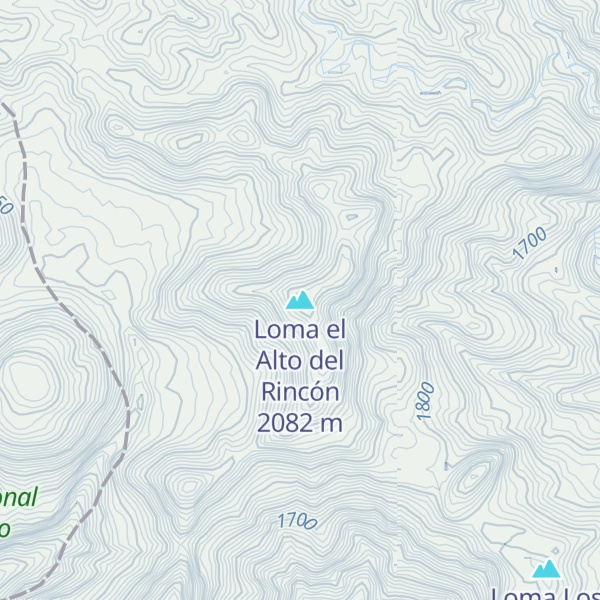 Map of Loma el Alto del Rincón