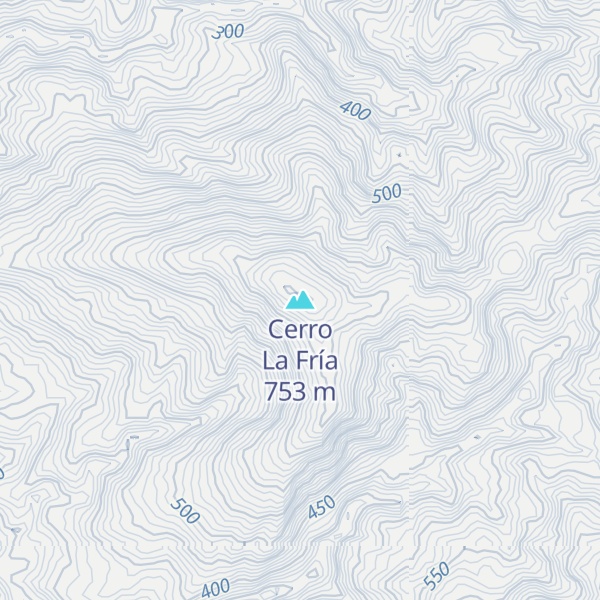 Map of Cerro La Fría