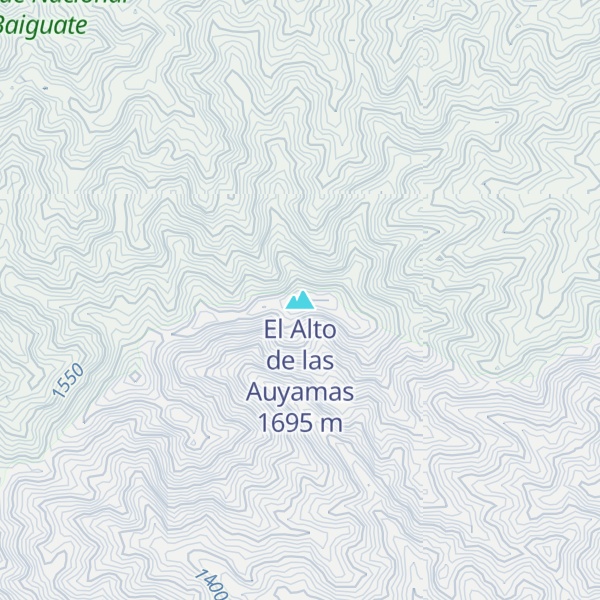 Map of El Alto de las Auyamas