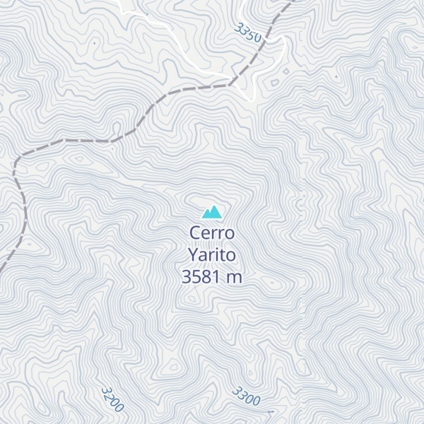 Map of Cerro Yarito