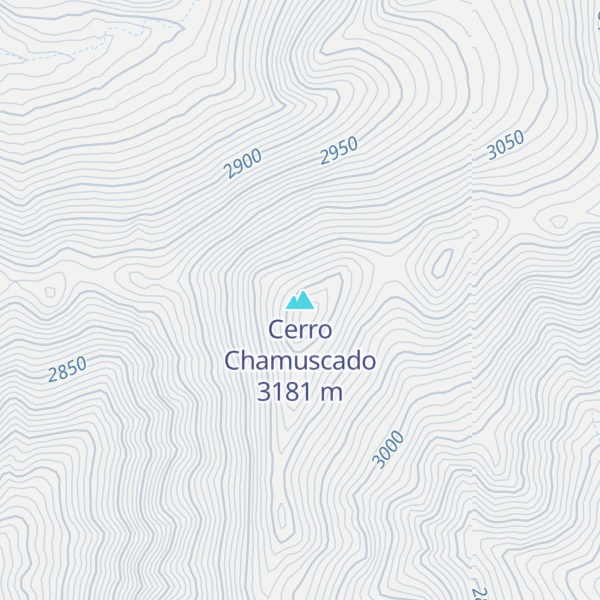 Map of Cerro Chamuscado