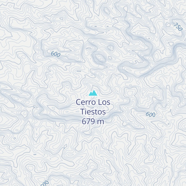 Map of Cerro Los Tiestos