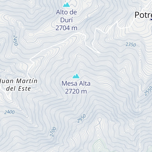 Map of Mesa Alta