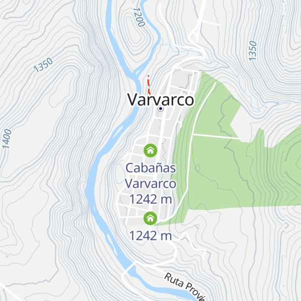 Map of Cabañas Varvarco
