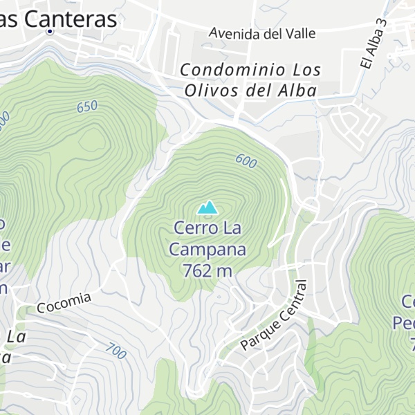 Map of Cerro La Campana