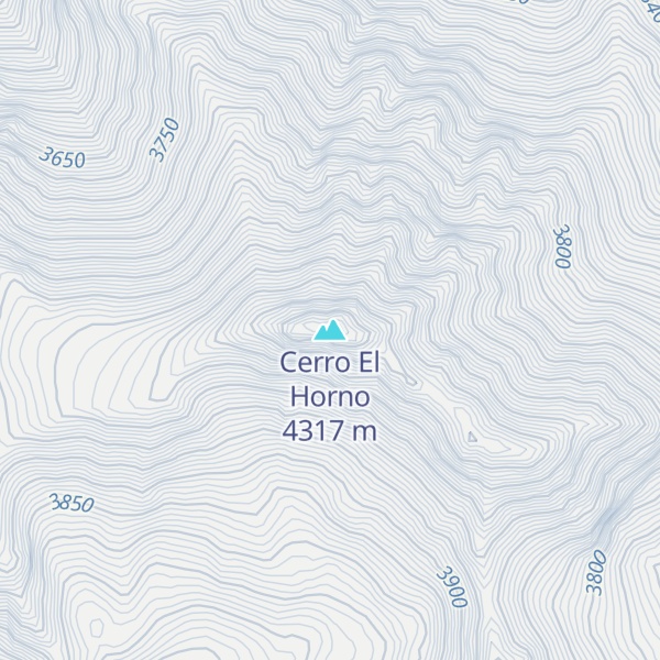 Map of Cerro El Horno