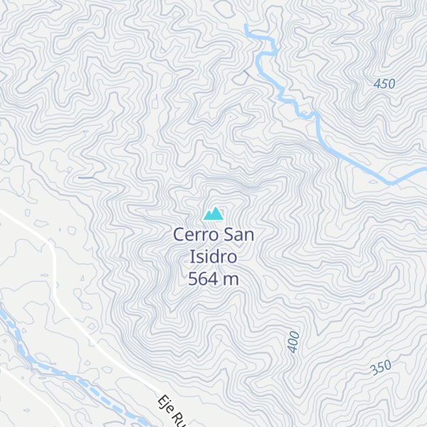 Map of Cerro San Isidro