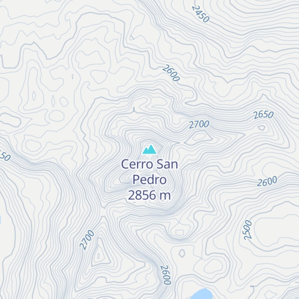 Map of Cerro San Pedro