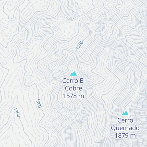 Map of Cerro El Cobre