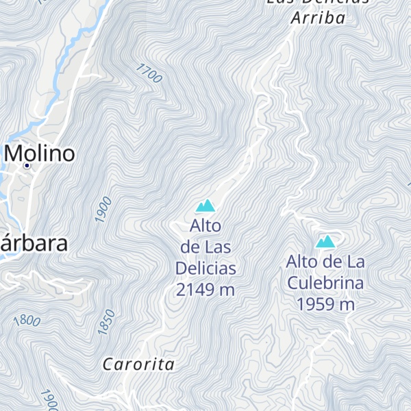 Map of Alto de Las Delicias