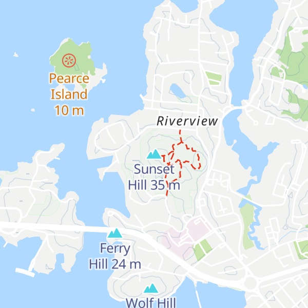 Map of Sunset Hill